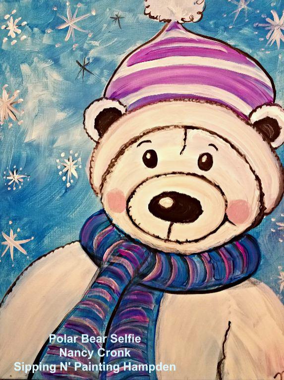 Paint Wine Denver Polar Bear Selfie Sat Dec 14th 11am $25