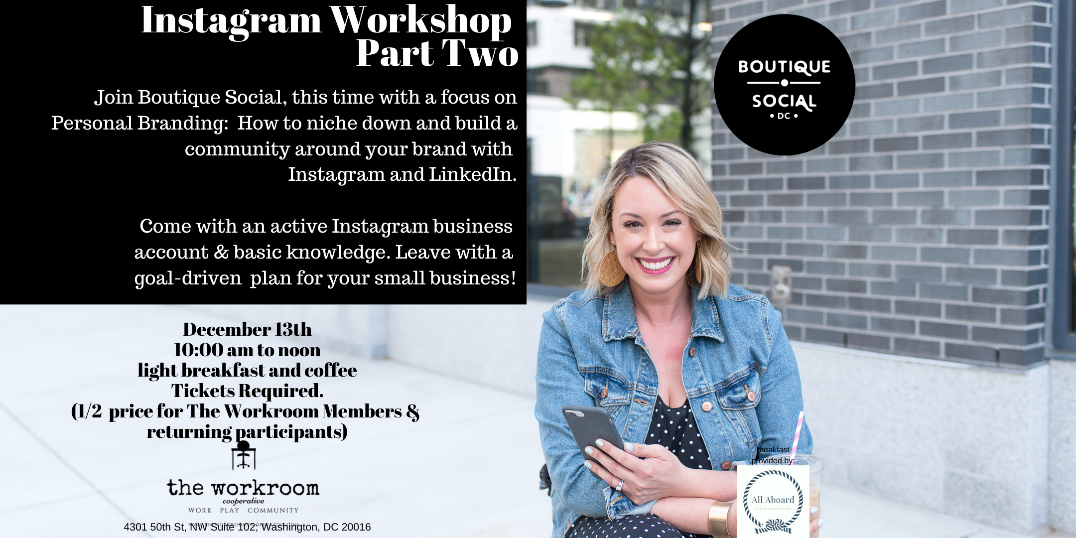 Instagram Workshop: Part Two with Boutique Social 
