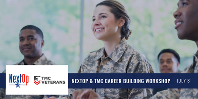 NextOp & TMC Veteran Committee Career Building Workshop Tickets, Mon ...