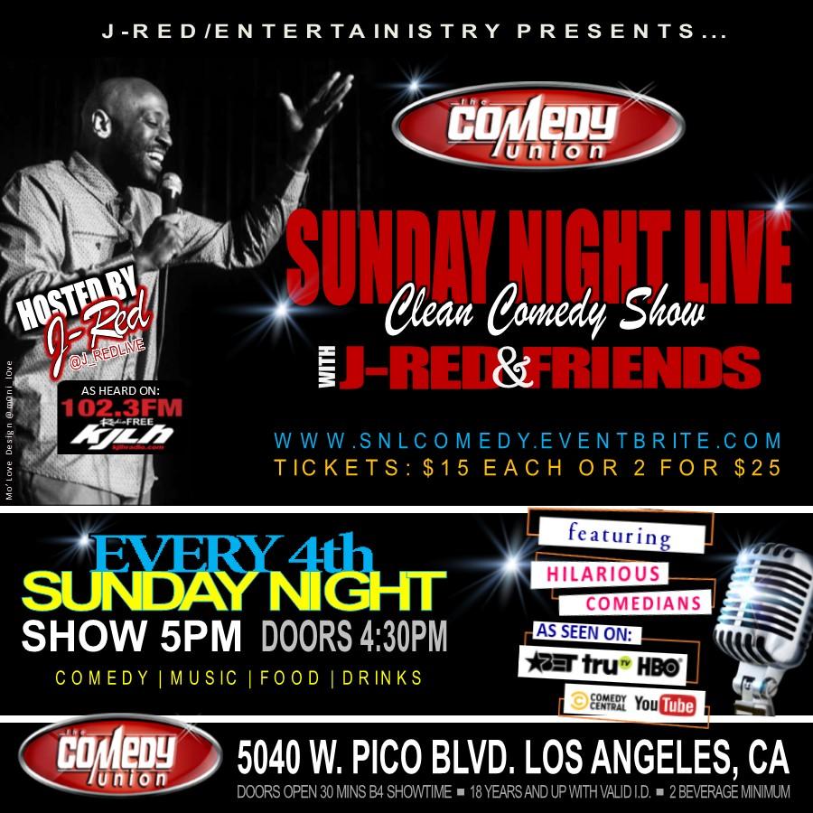SUNDAY NIGHT LIVE with J-Red & Friends