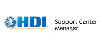 HDI Support Center Manager 3 Days Training in Boston, MA