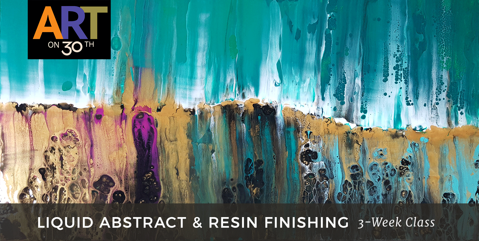 WED - Liquid Abstract & Resin Finishing with instructor Brandon Jameson