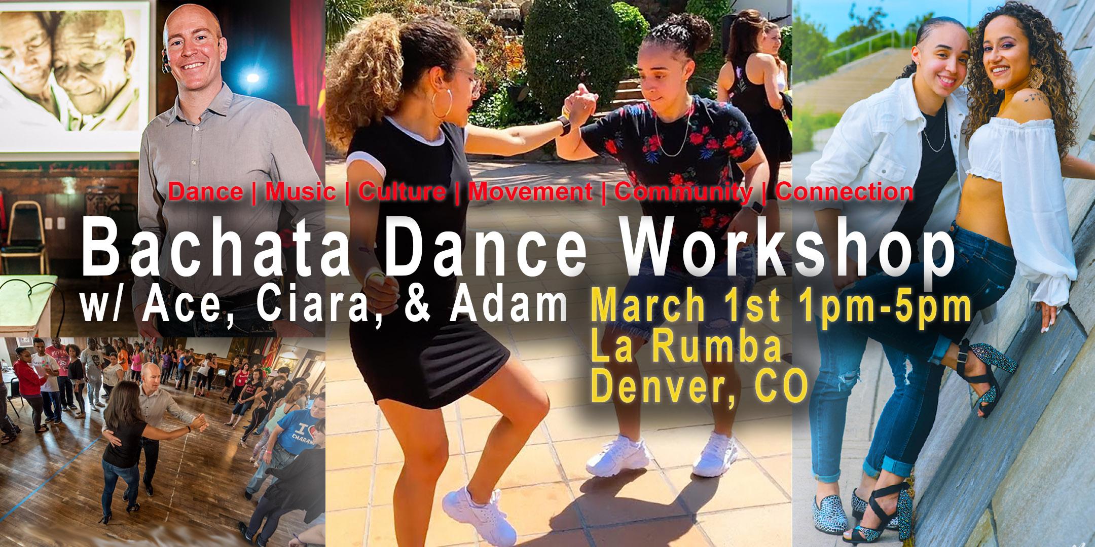 Bachata Dance Workshop in Denver w/ Ace, Ciara & Adam Taub