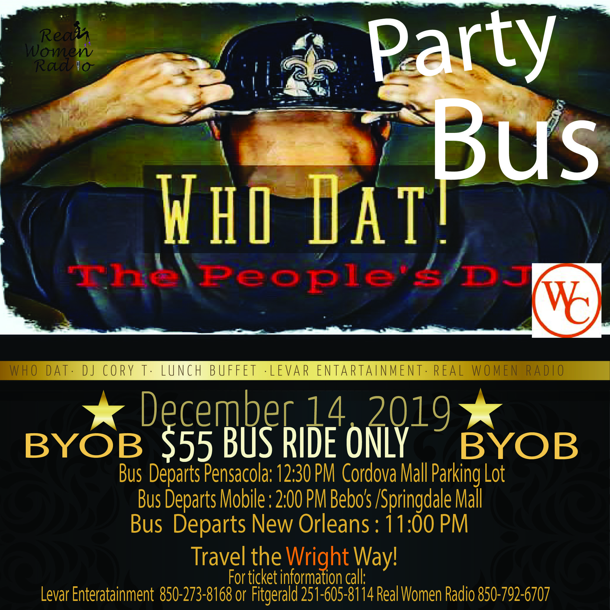 THE DJ CORY T WHO DAT PARTY BUS