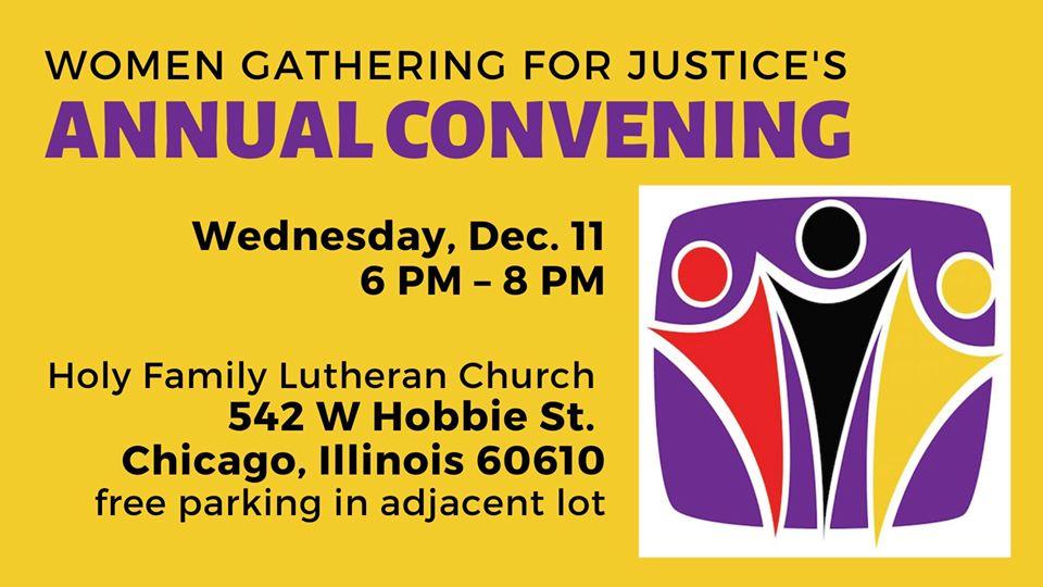 Women Gathering for Justice Annual Convening and Holiday Party