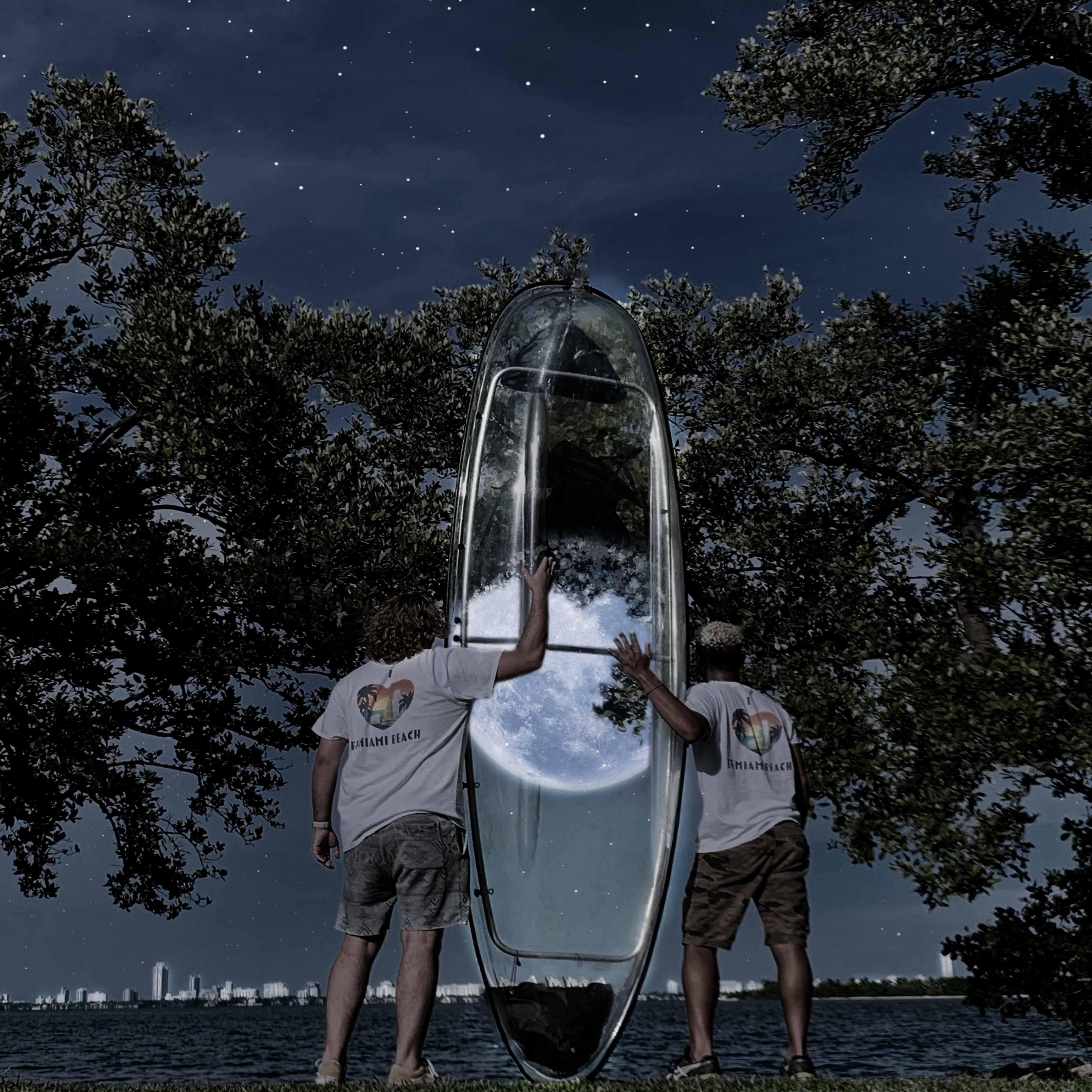 FULL Moonlight Event at CLEAR VIEW KAYAKS Miami Beach - Champagne 