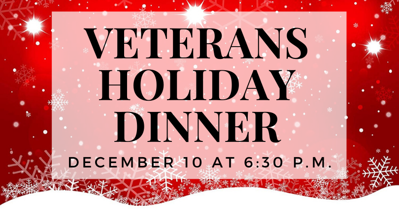 Veterans Holiday Dinner, hosted by Tony Delk Center