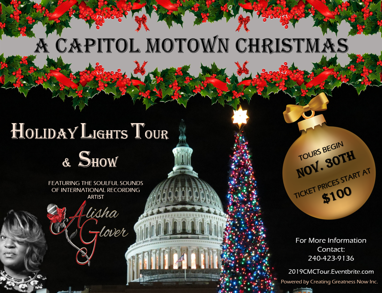 A Capitol Motown Christmas Holiday Lights Tour & Show (Nov 30th & Dec 14th) 