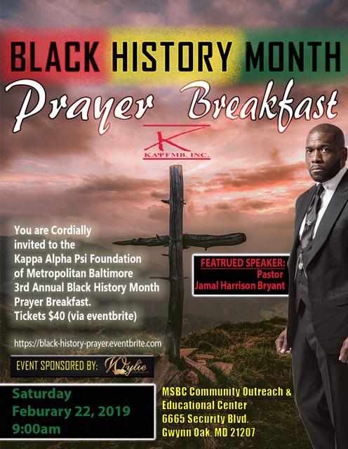 Kappa Alpha Psi Foundation Metropolitan Baltimore Prayer Breakfast