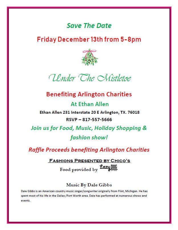 Under the Mistletoe: Join us for Food, Music, Holiday Shopping, & Raffles