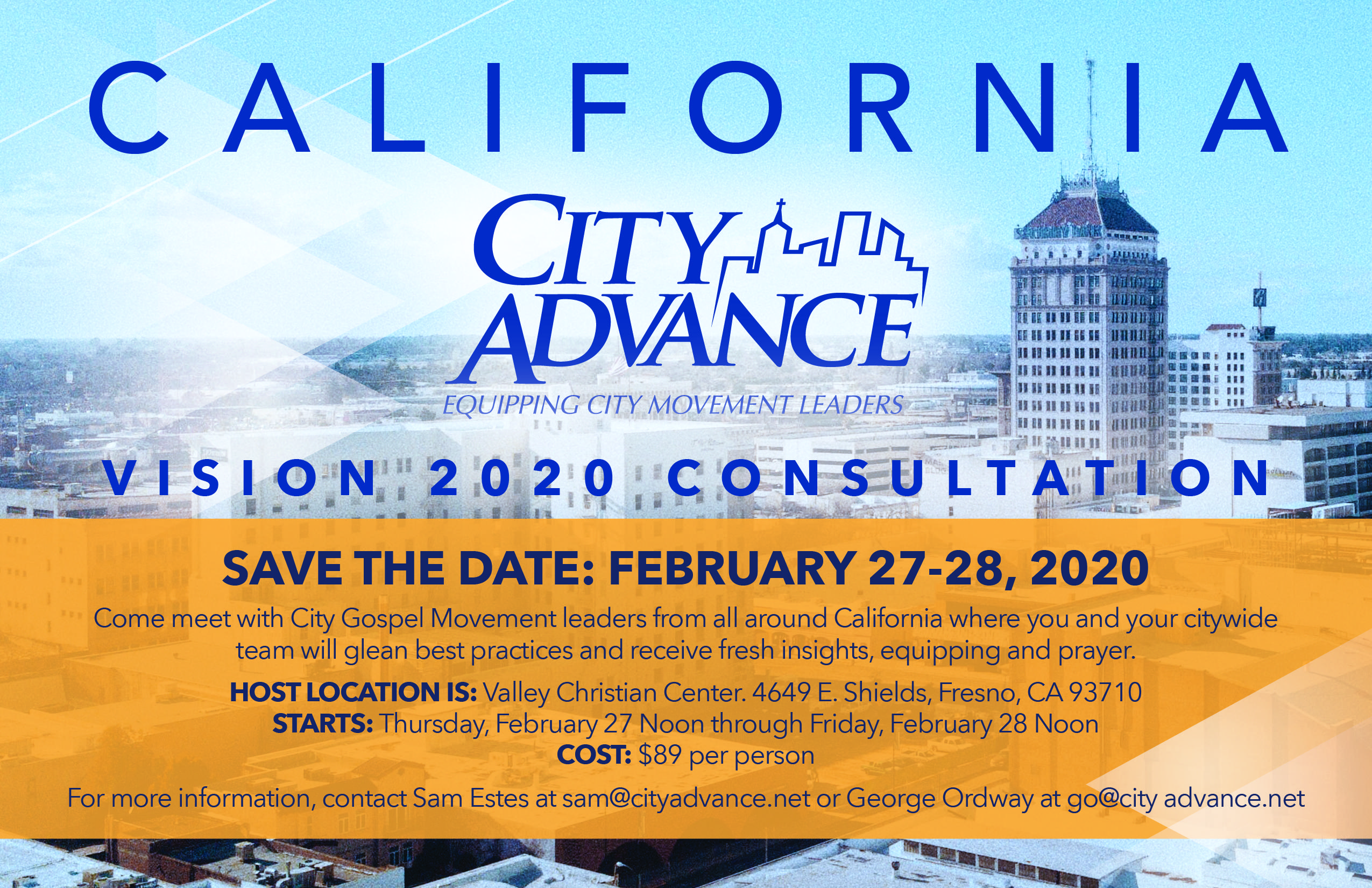 California City Advance Vision 2020 Consultation
