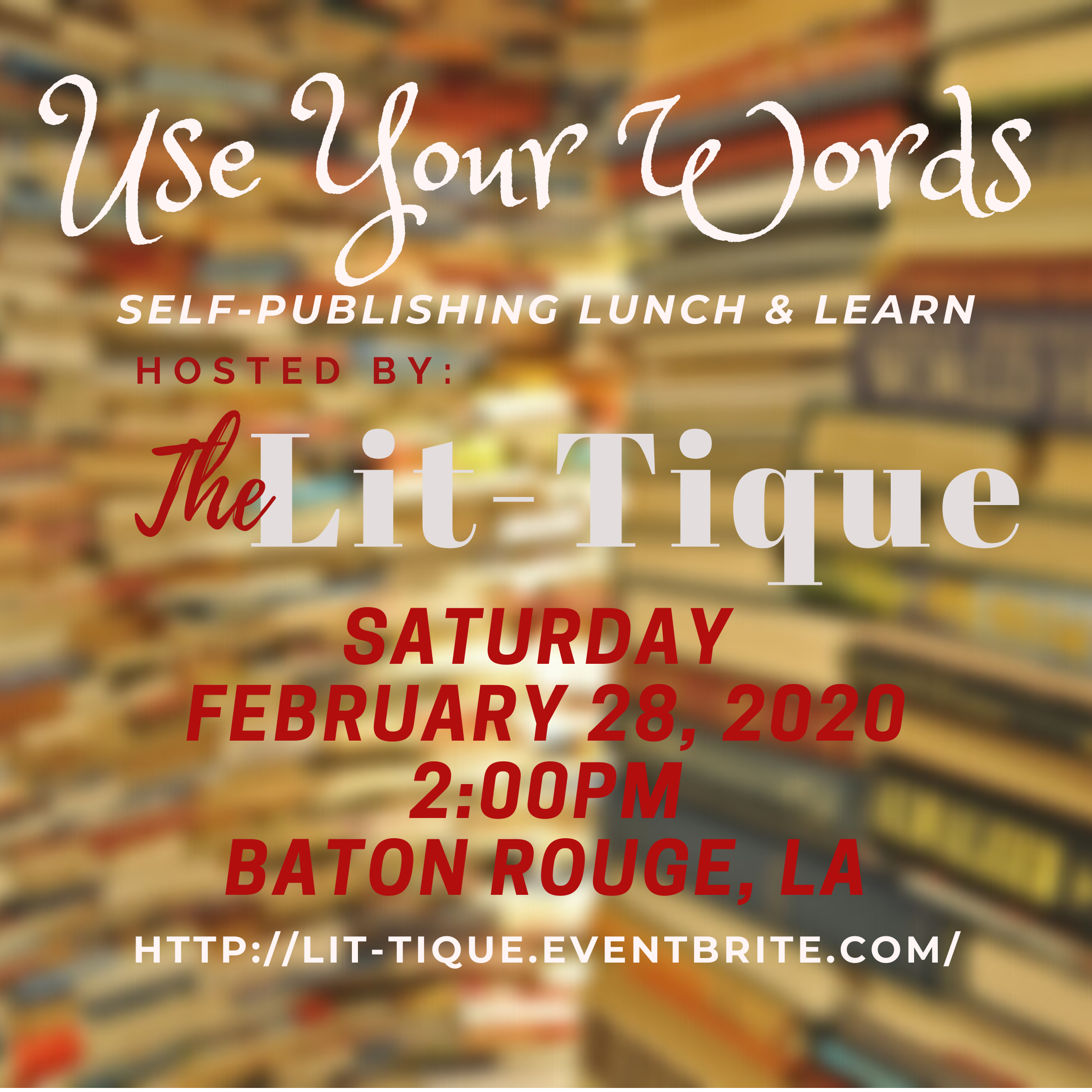 Use Your Words: New Writers Lunch and Learn
