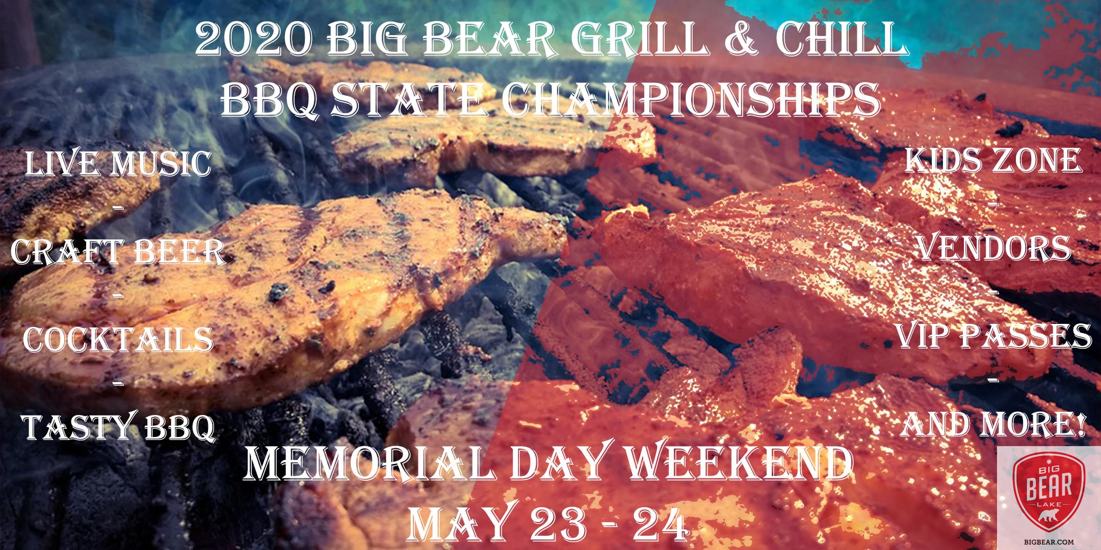 2020 "Big Bear Grill & Chill" BBQ State Championship TEAM REGISTRATION