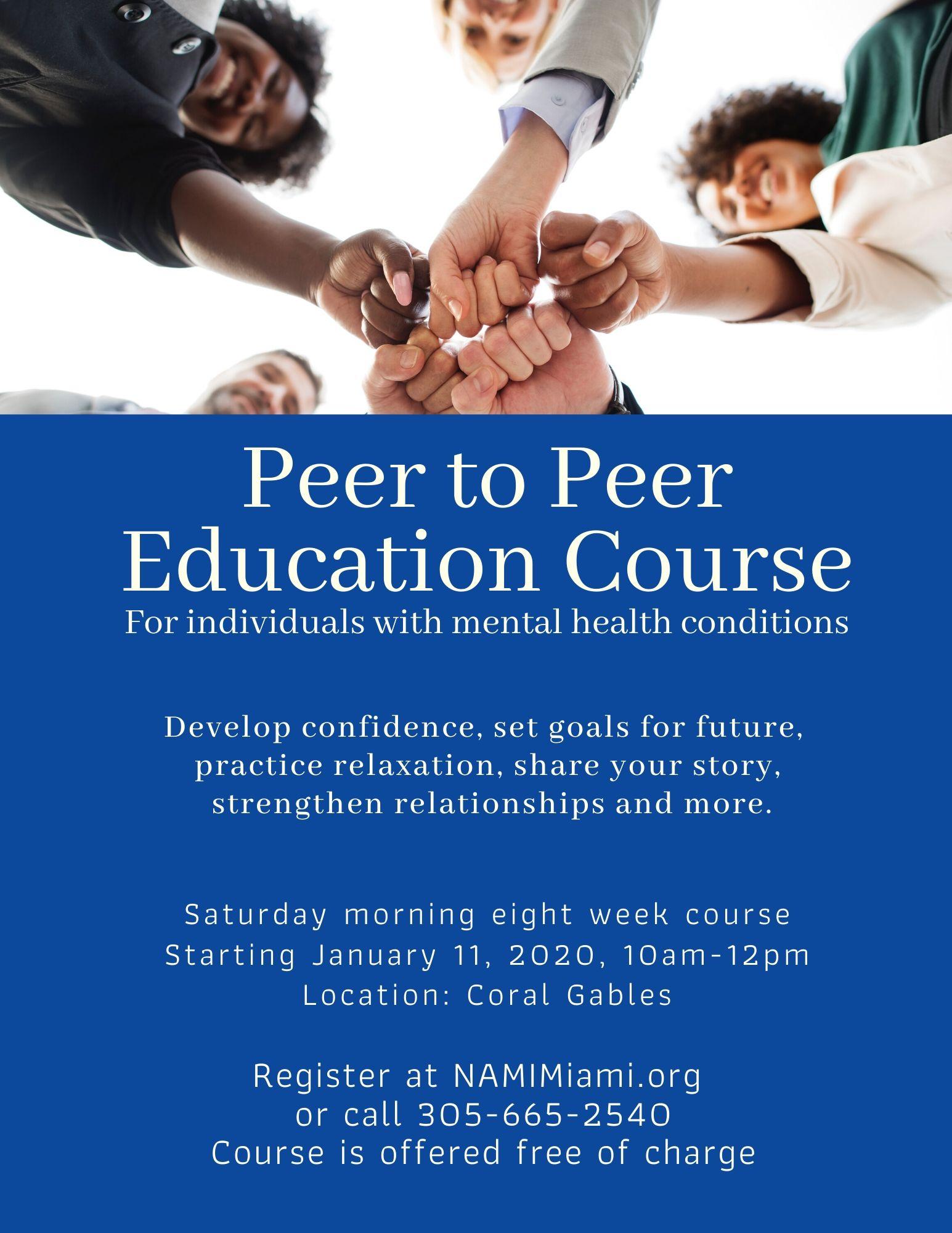 FREE - Peer to Peer Mental Health Course