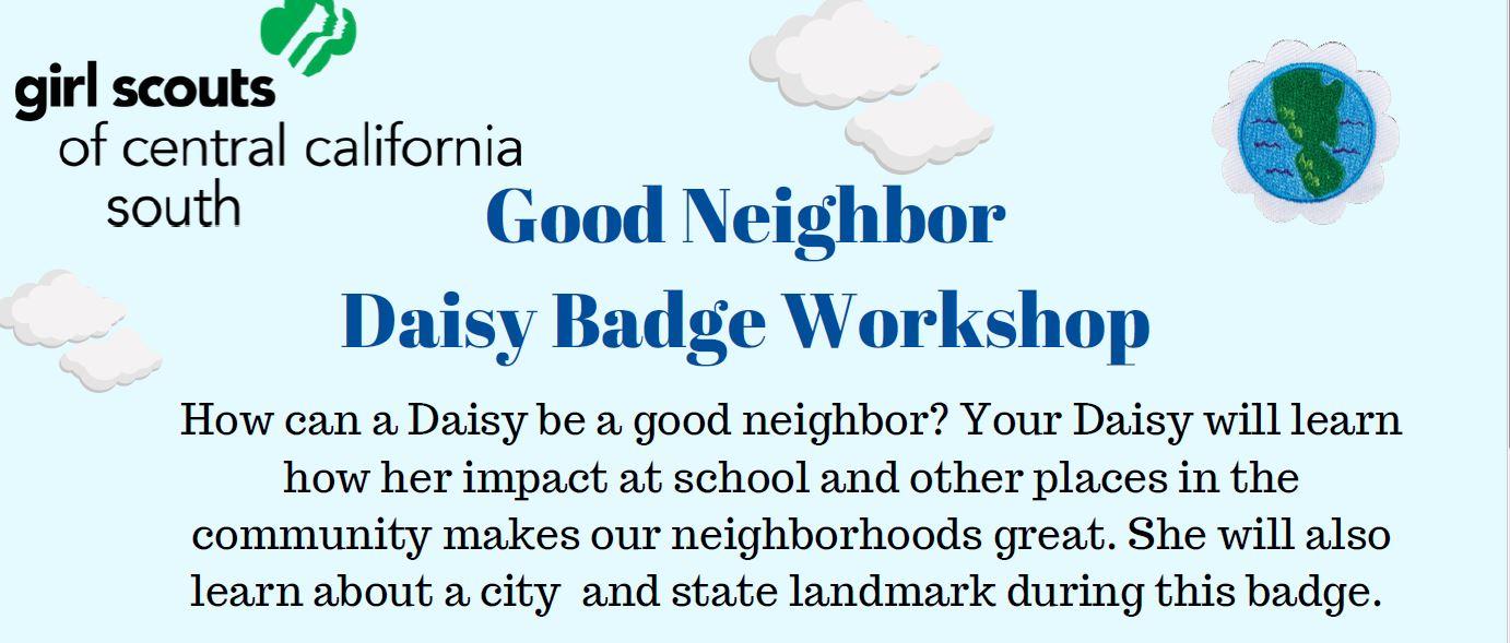 Good Neighbor Daisy Badge Bakersfield 11 MAY 2020