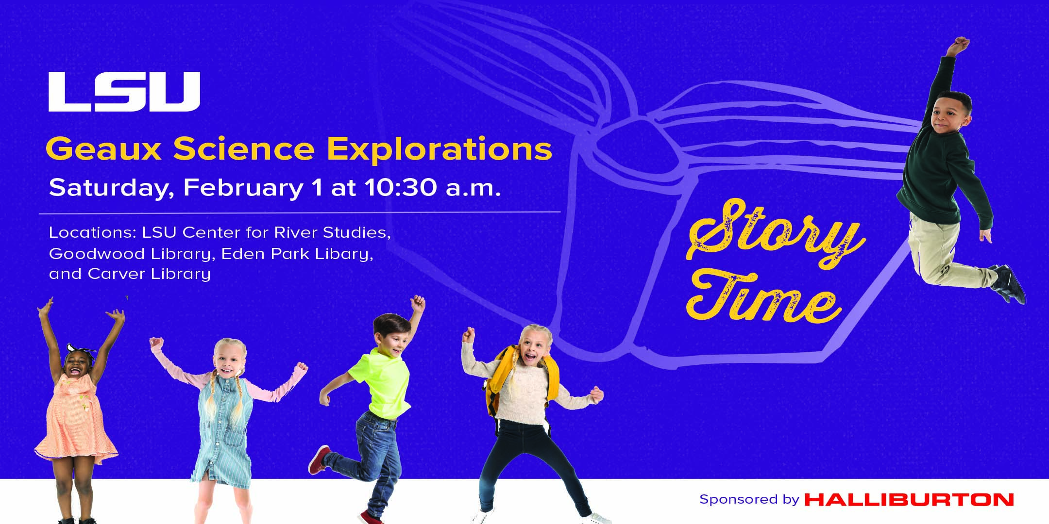 LSU Geaux Science Explorations Story Time at Carver Library