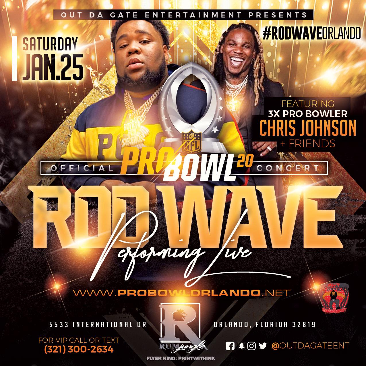 Rod Wave Concert @ Rumjungle Orlando event Probowl weekend #RodwaveOrlando