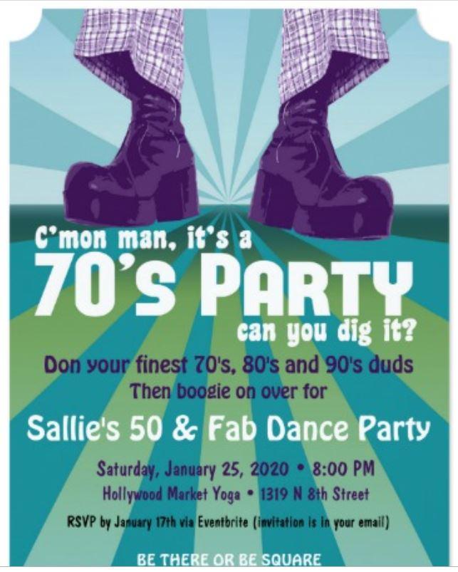 Sallie's 50th Birthday Party 70's, 80', 90's