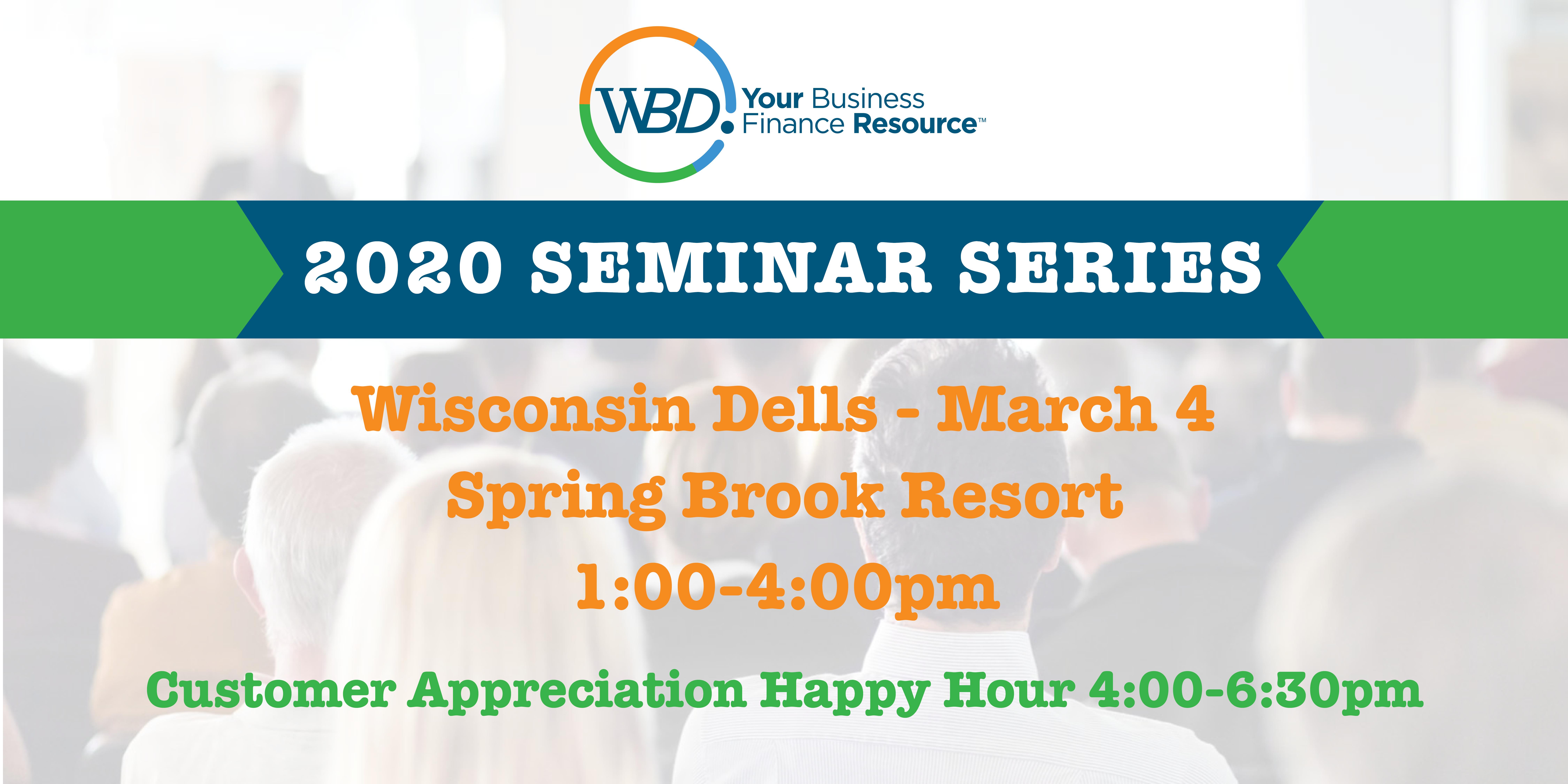 WBD 2020 Seminar Series - Wisconsin Dells
