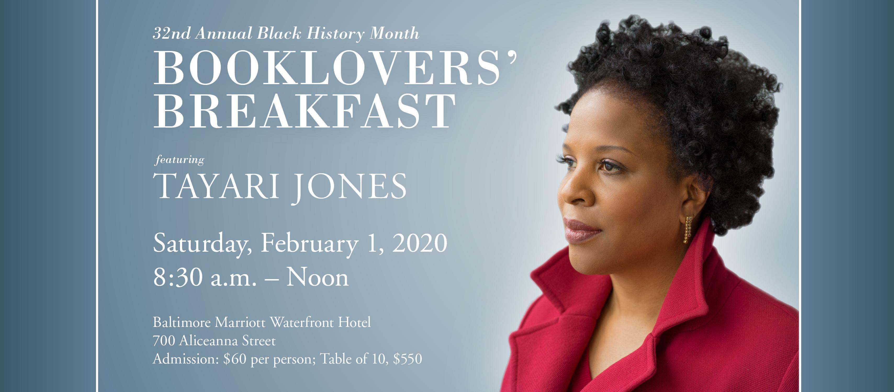 Booklovers' Breakfast featuring Tayari Jones
