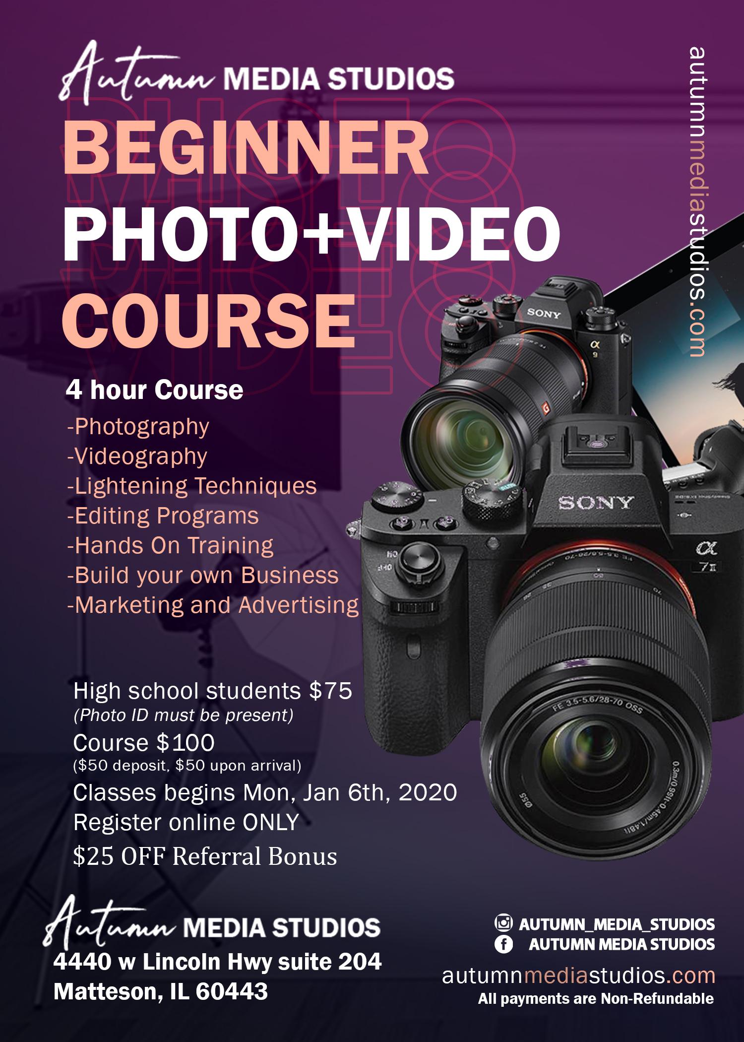 Beginners Photo & Video Course