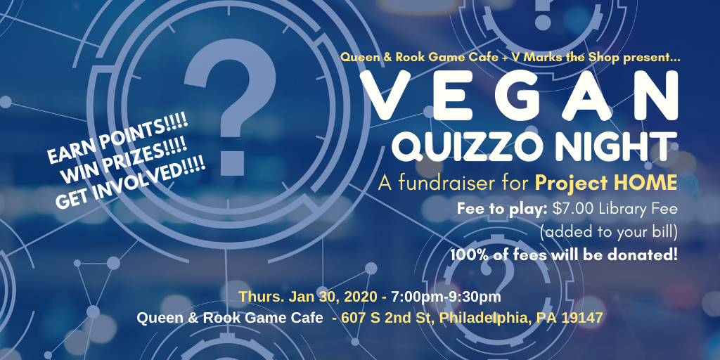 Vegan Quizzo Night - A Fundraiser for Project HOME