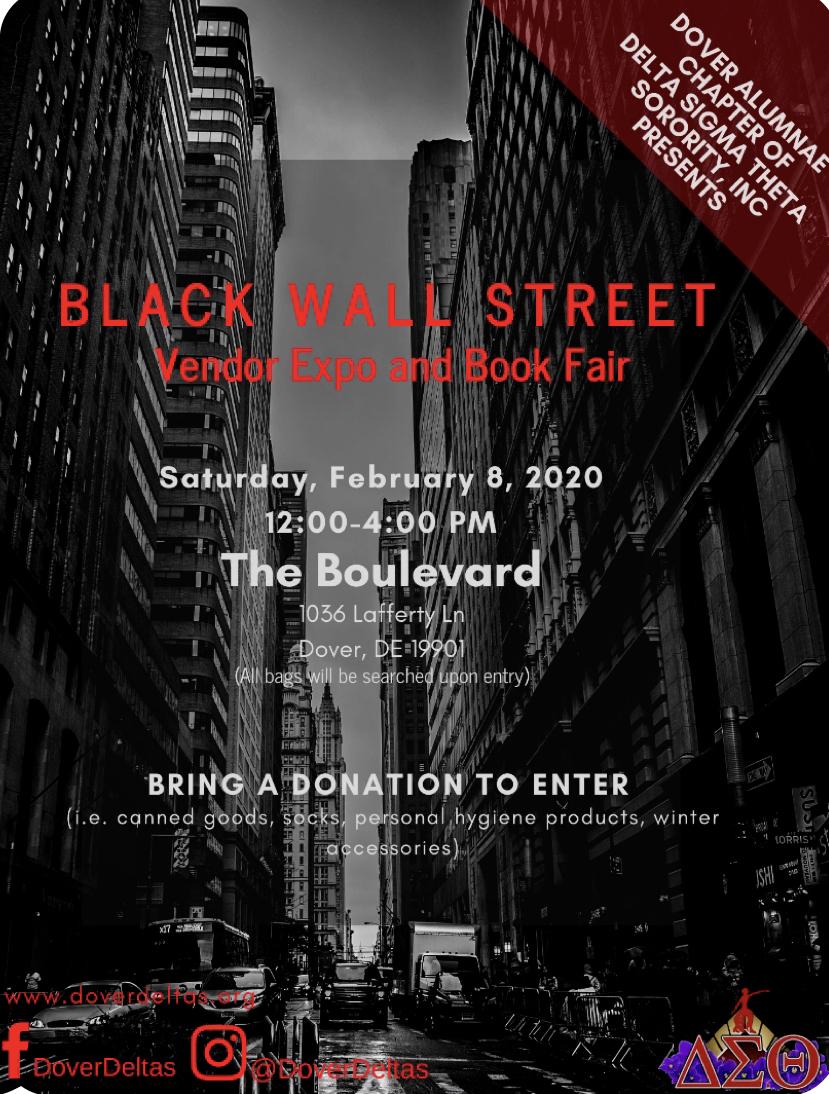 Black Wall Street Vendor Expo & Book Fair
