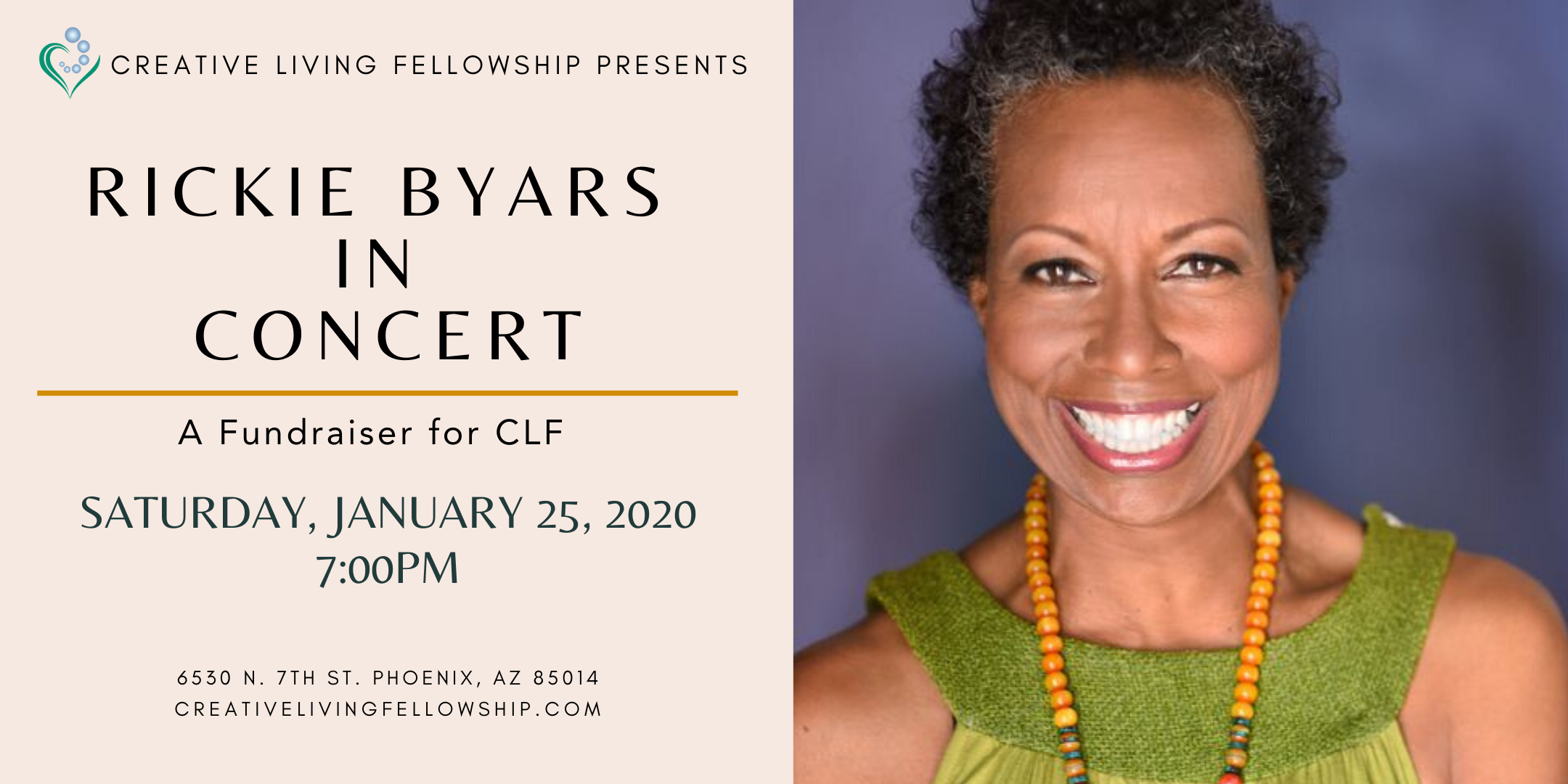 Rickie Byars in Concert - A Fundraiser for Creative Living Fellowship