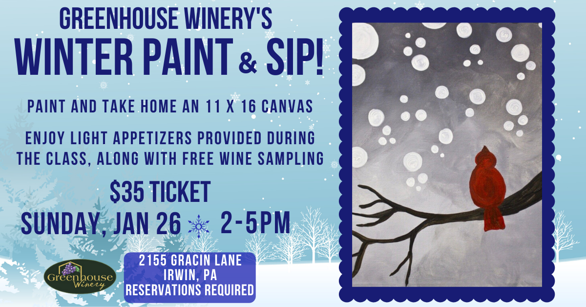Winter Canvas Paint and Sip