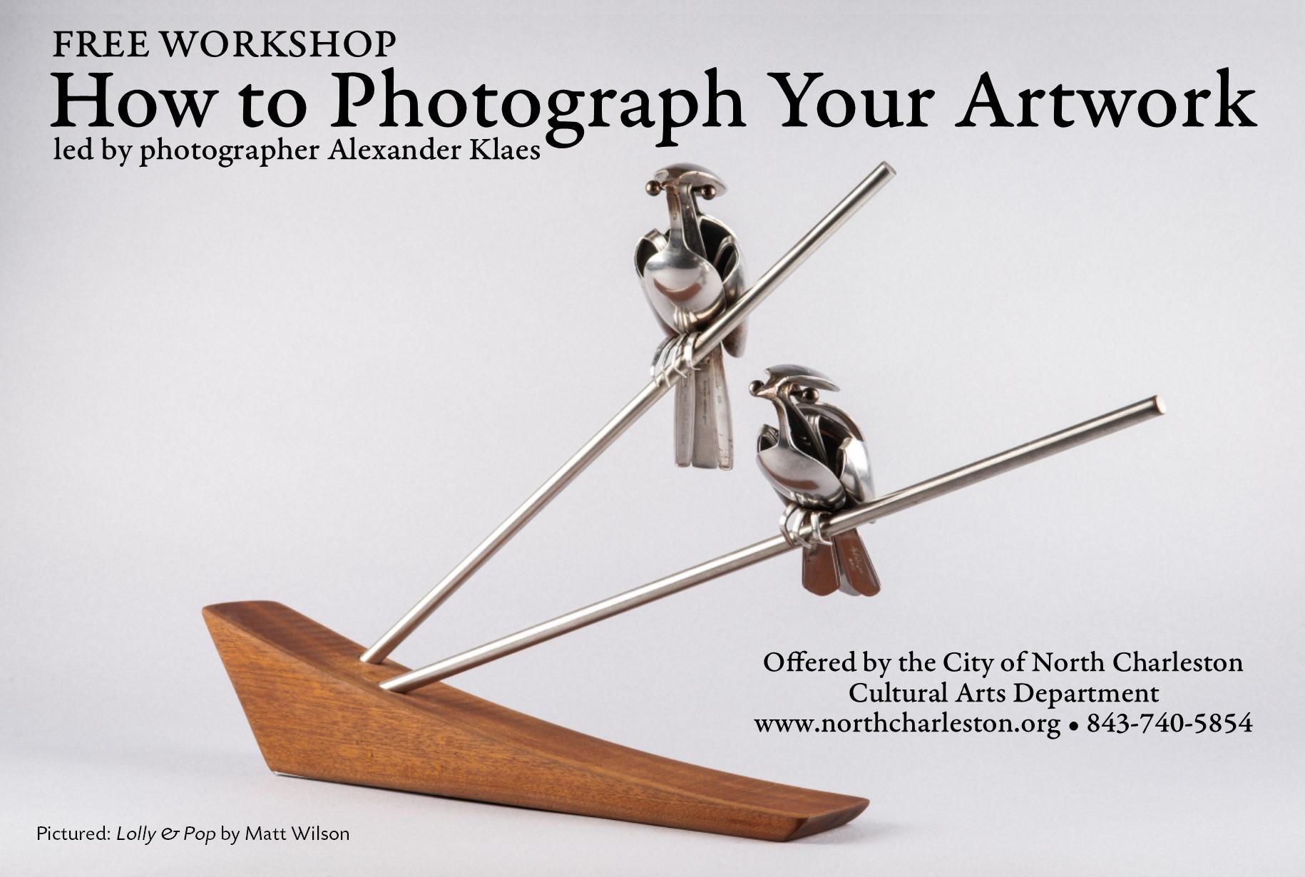 FREE Workshop for Artists - How to Photograph Your Work