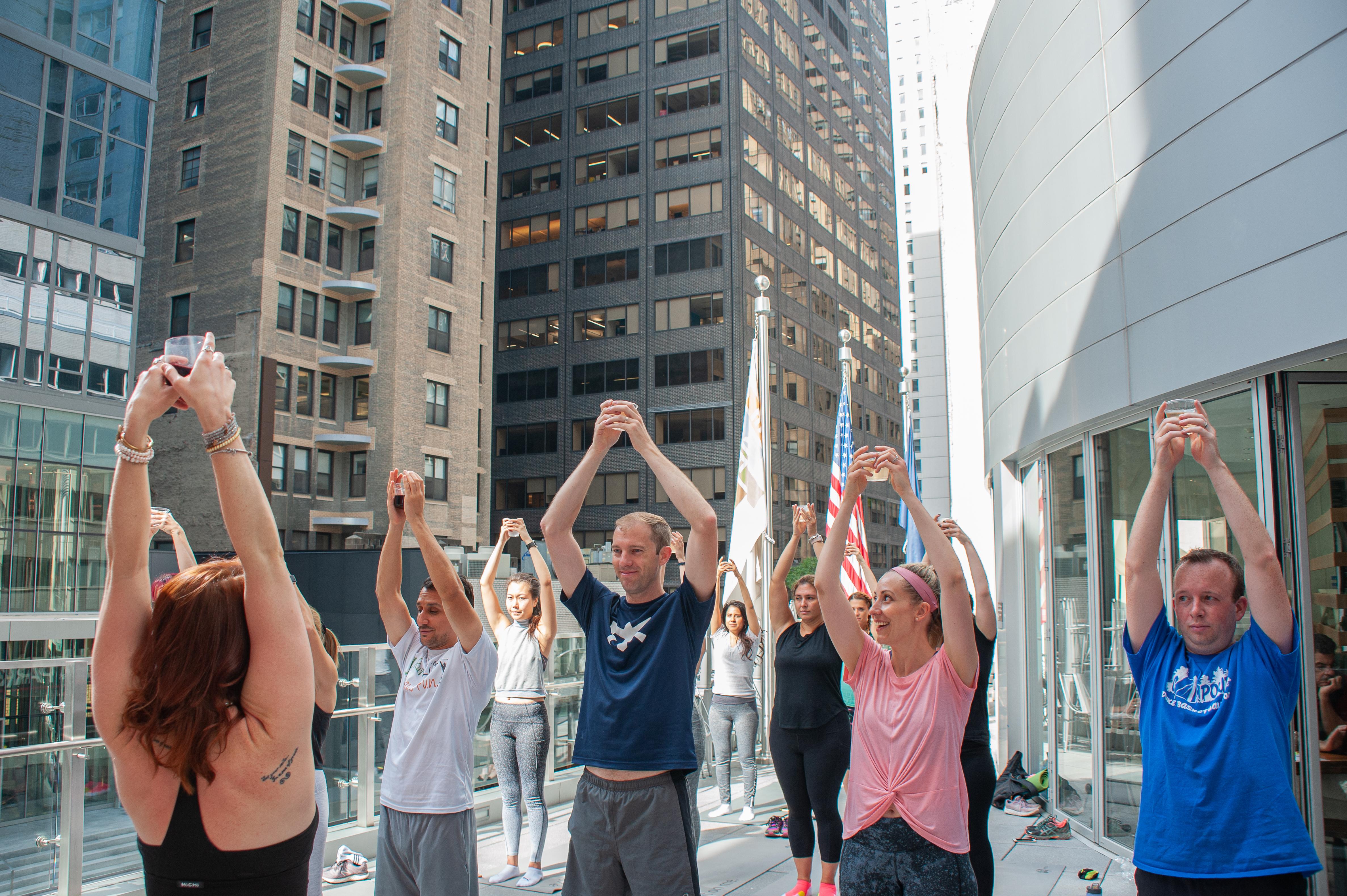 Drunk Yoga® NYC Presents: Thursday Happy Hour at EVEN Hotel...FREE Wine!