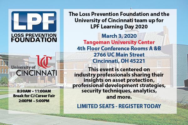 LPF Learning Day 2020 at The University of Cincinnati 