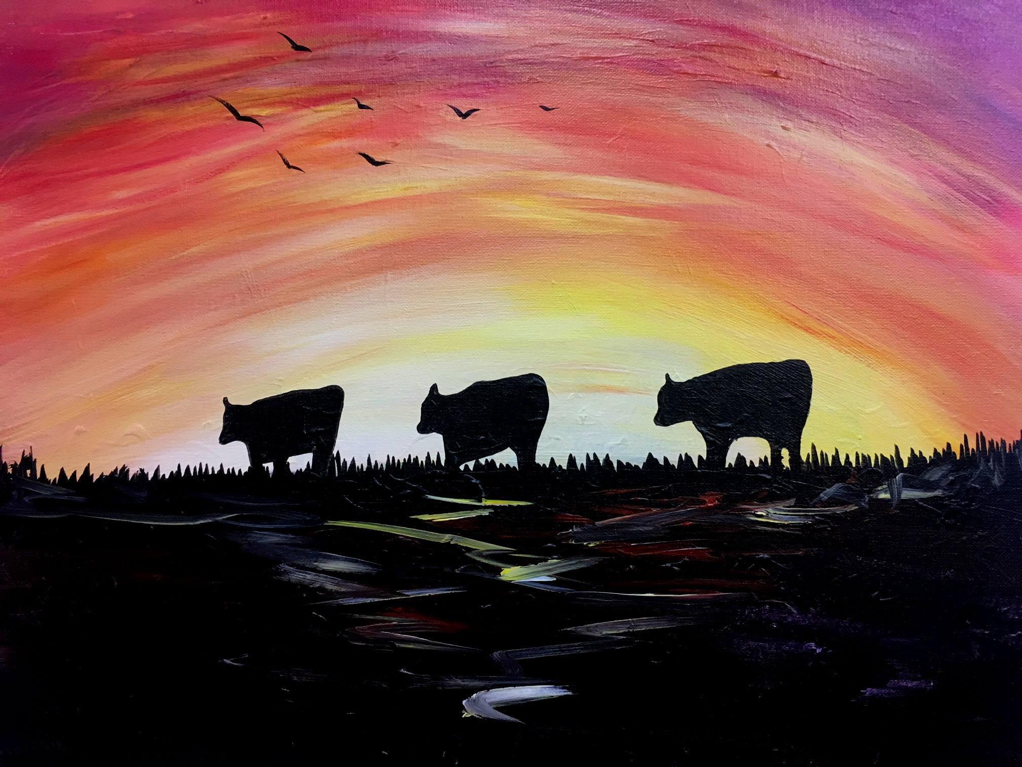 Cows Coming Home - Tipsy Brush at Short Branch Saloon