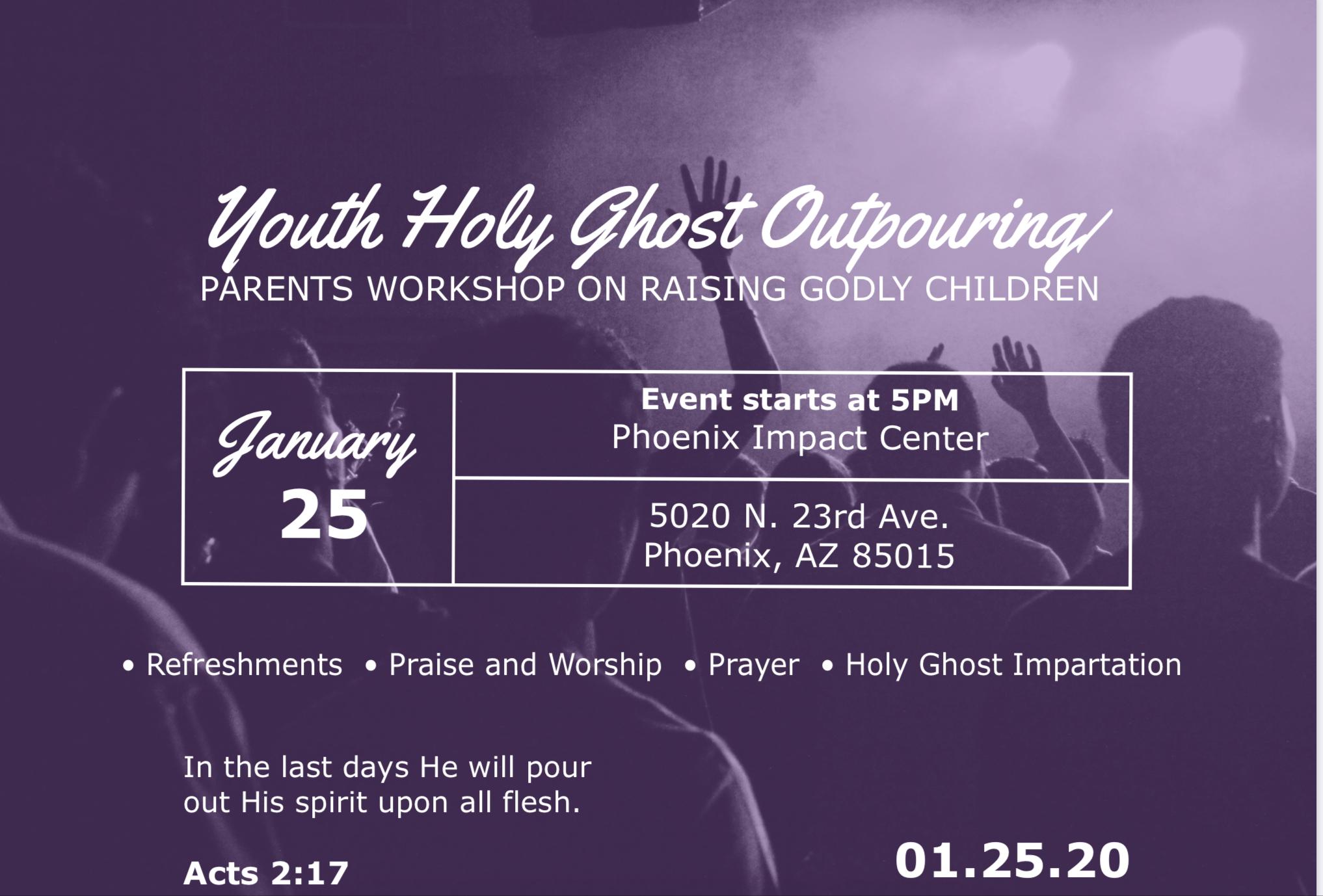 Youth Holy Ghost Outpouring