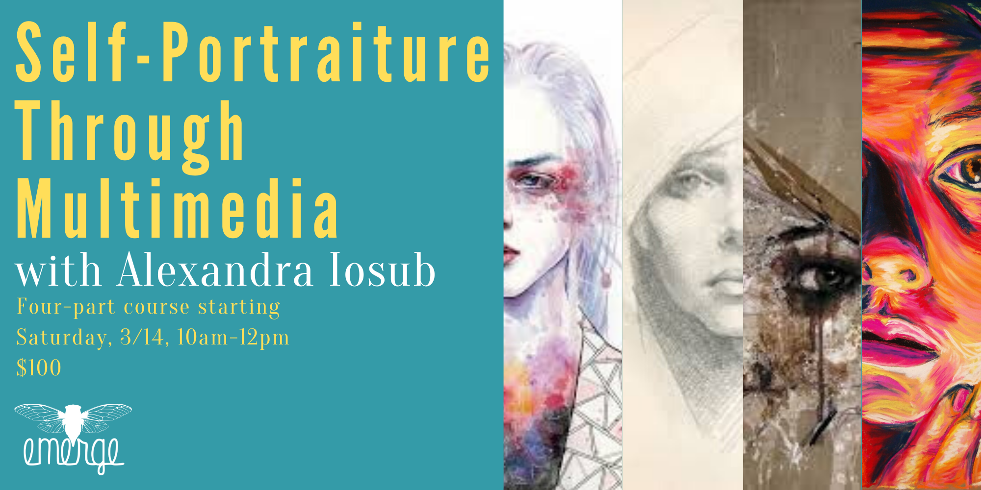 Self-Portraiture Through Multimedia with Alexandra Iosub (4 sessions)