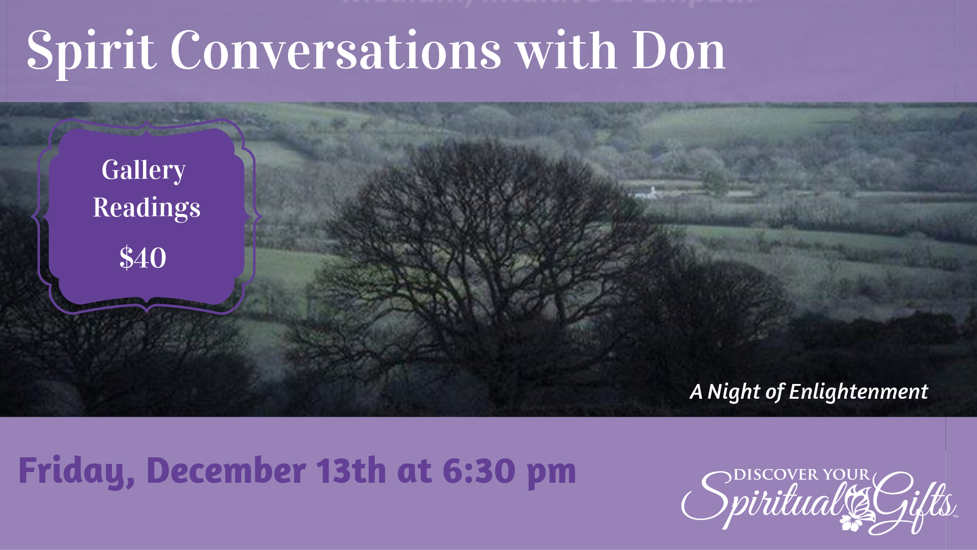 Spiritual Conversations with Don: A Night of Enlightenment