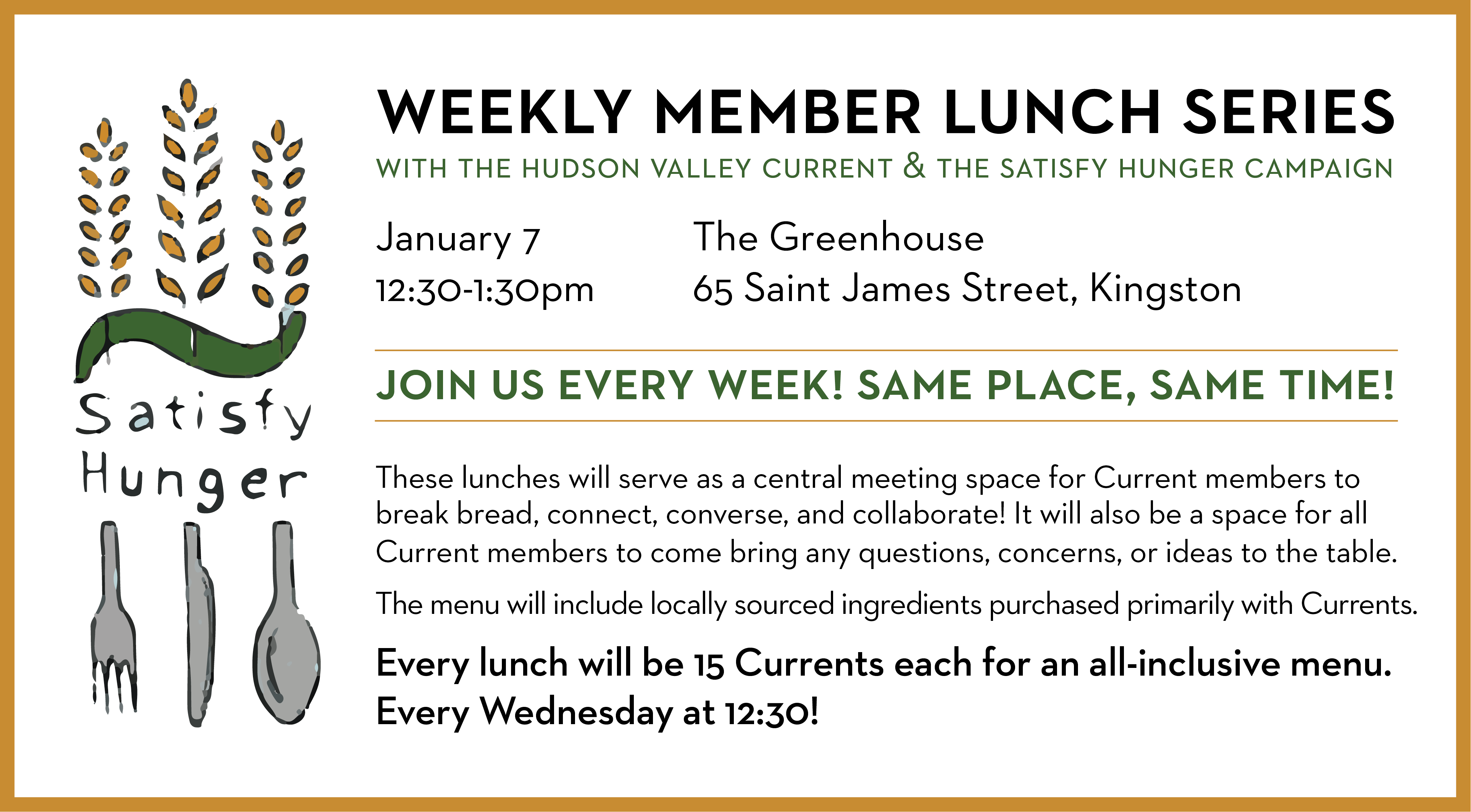 Weekly Current Member Lunch