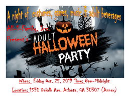 atlanta halloween party 2020 All 1 Family Inc Present S Adult Halloween Party 2020 Tickets Sat Oct 31 2020 At 8 00 Pm Eventbrite atlanta halloween party 2020