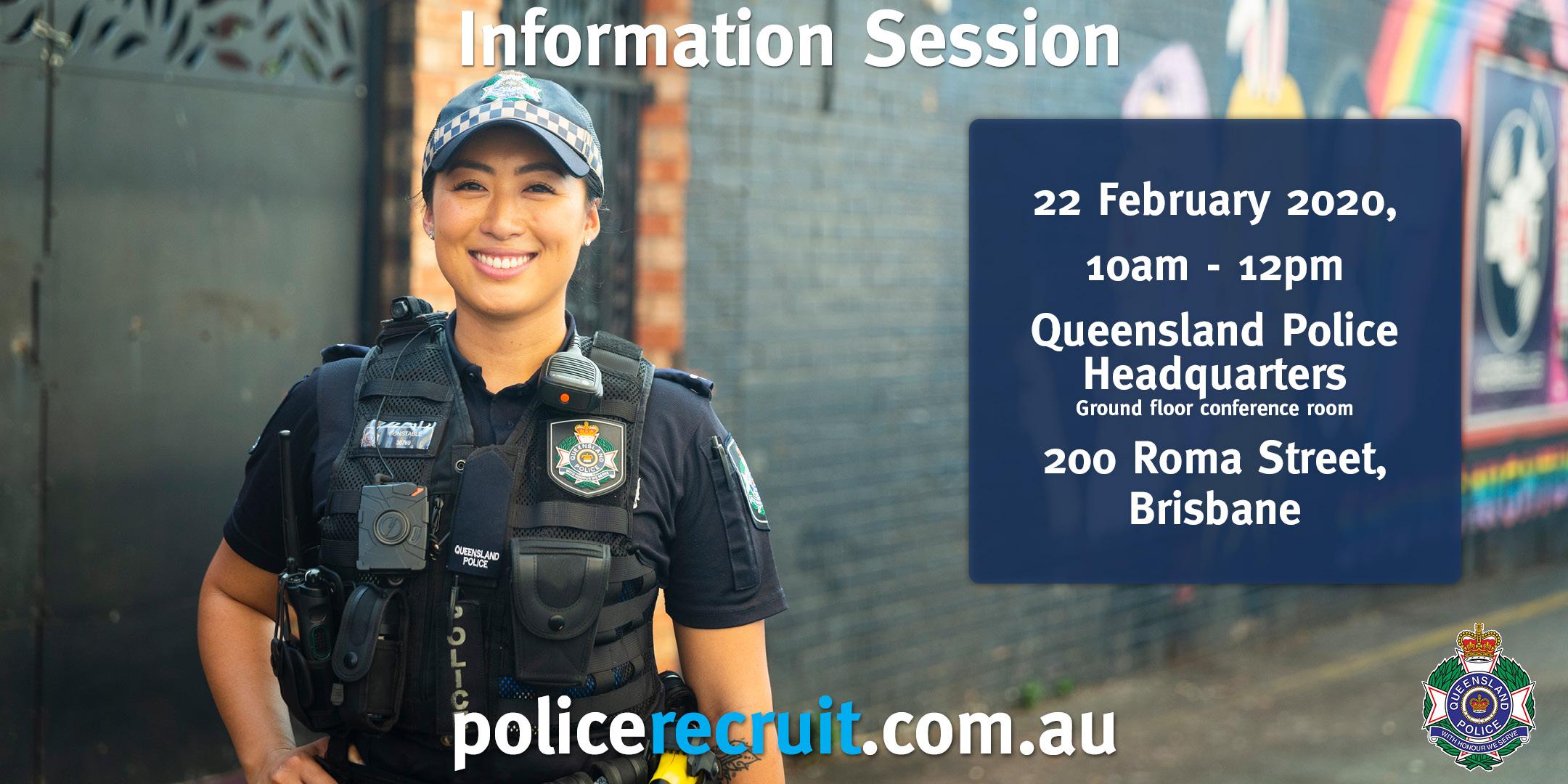 Queensland Police Service Recruiting Information Session 22 Feb 2020 