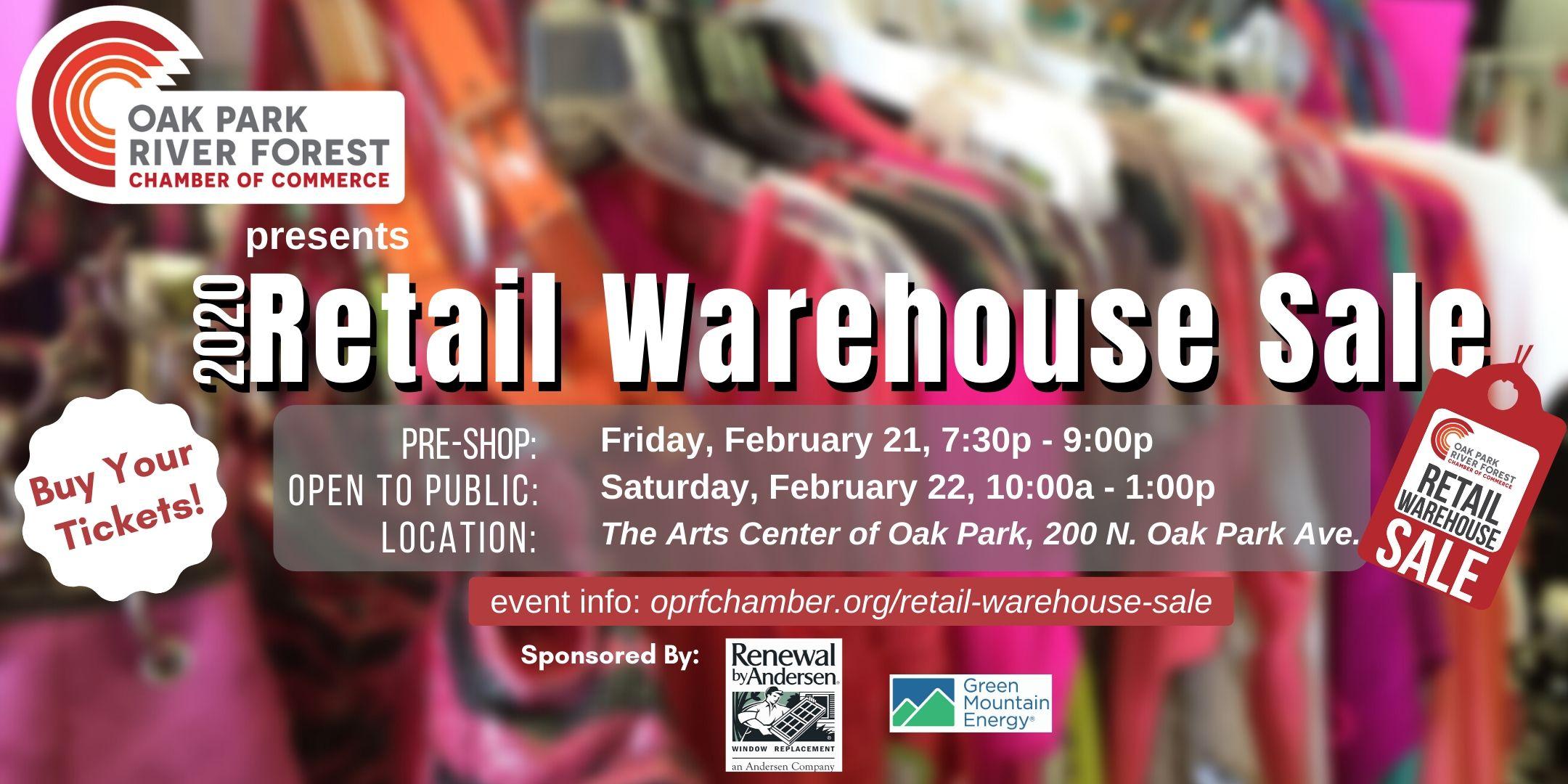 OPRF Chamber Presents: Retail Warehouse Sale OPEN TO PUBLIC 2020