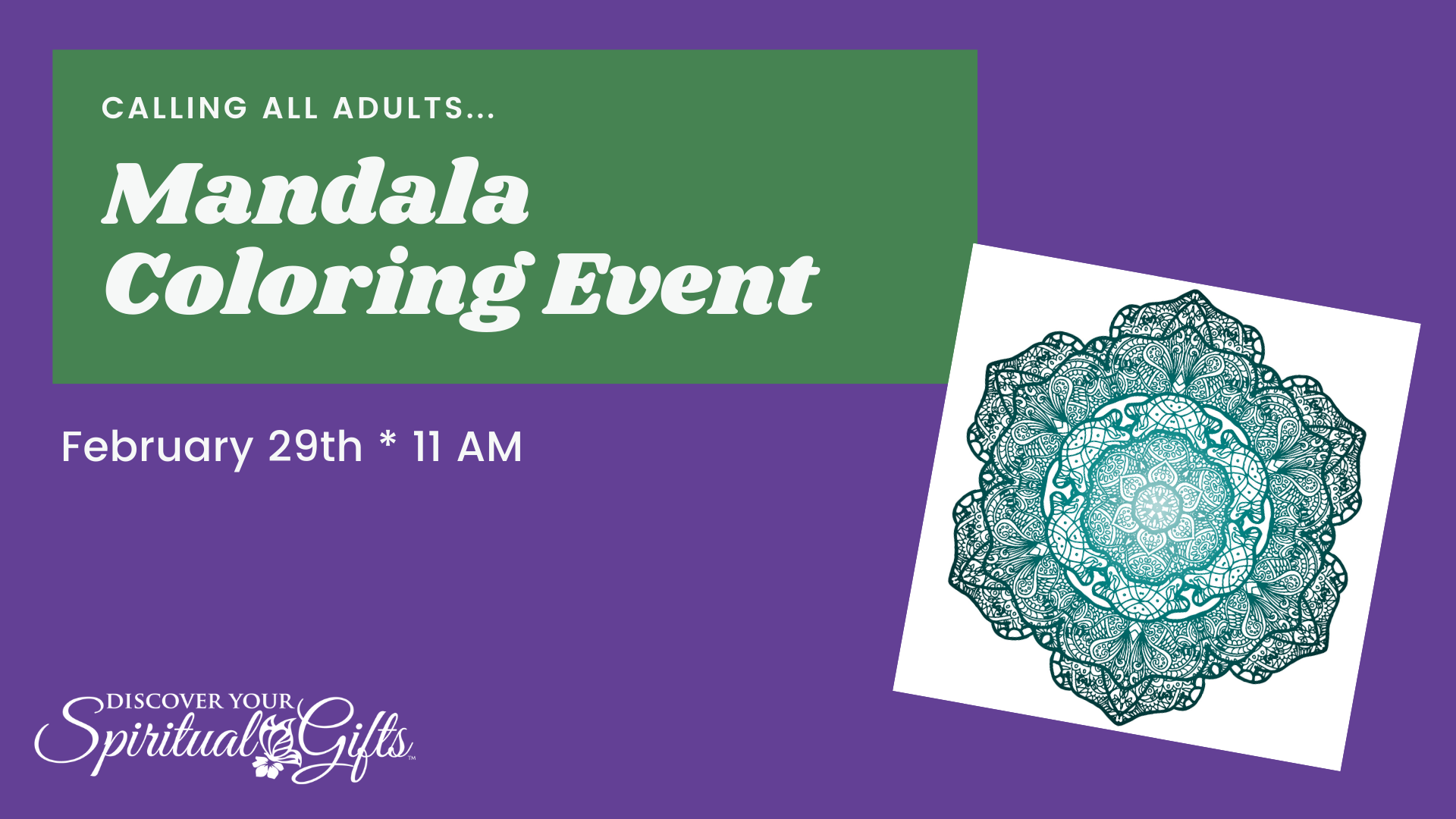 Mandala Coloring Event