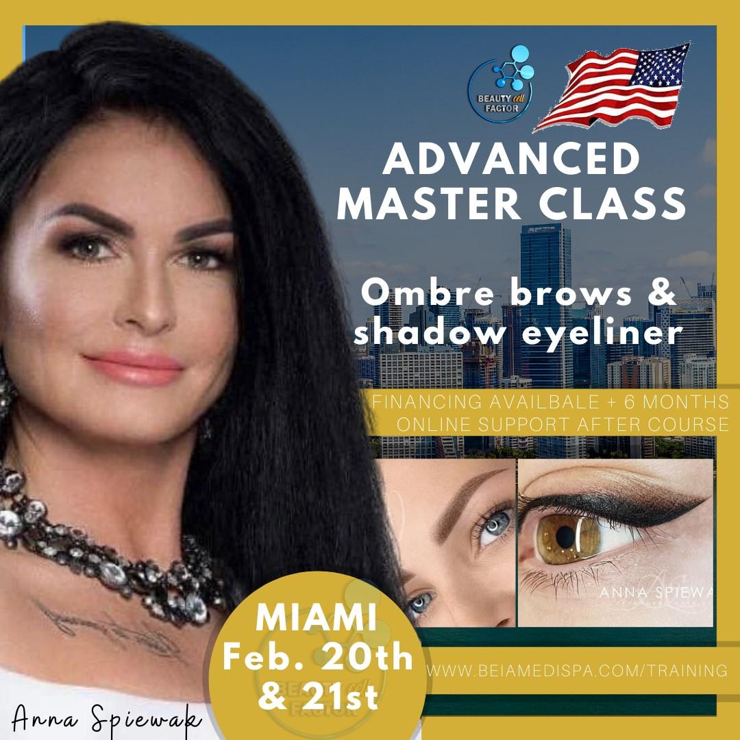 Miami! Advanced Shadow Eyeliner Training | Anna Spiewak