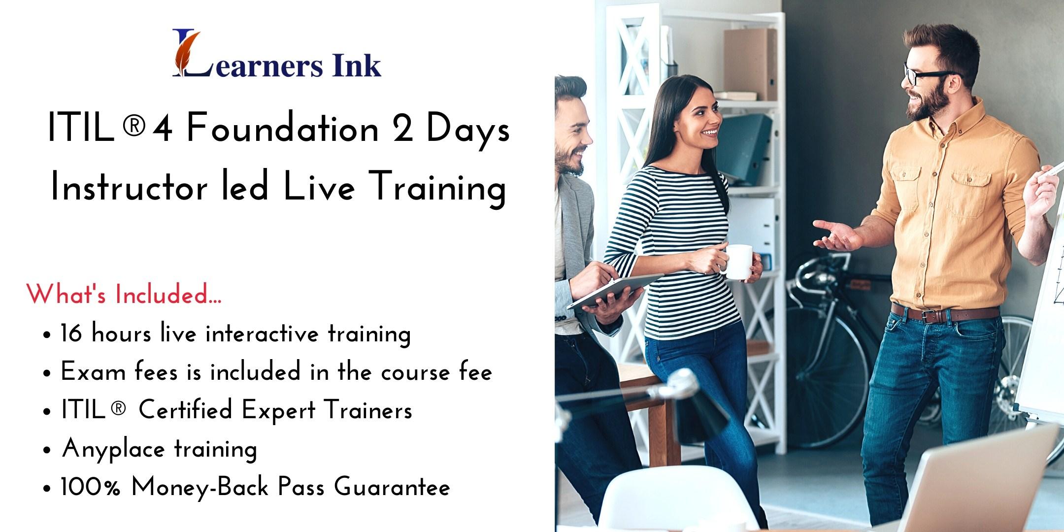 ITIL®4 Foundation 2 Days Certification Training in Arvada