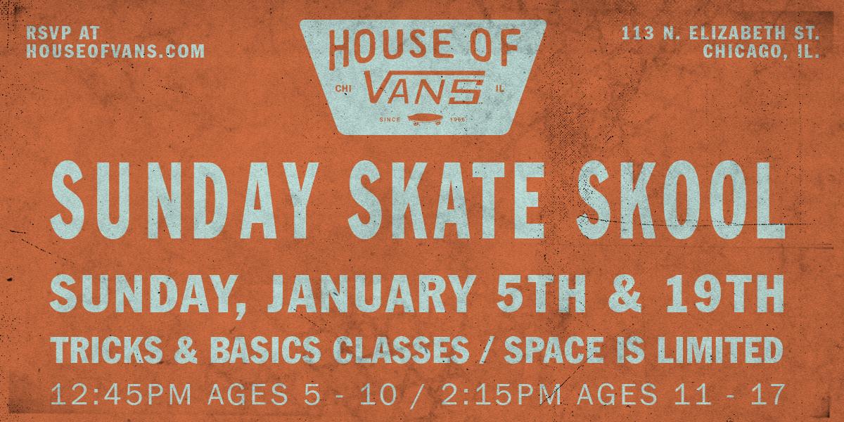 Sunday Skateboard Skool: Ages 11-17, Tricks Class