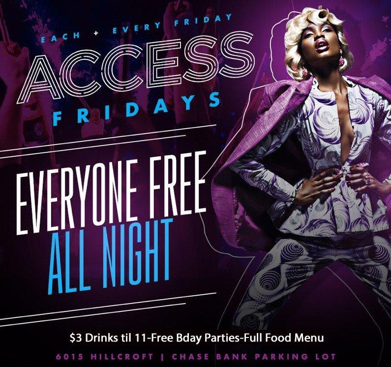Access Lounge Fridays... Trap Music Karaoke 8p-11p After Party 11-2am NO COVER ALL NIGHT
