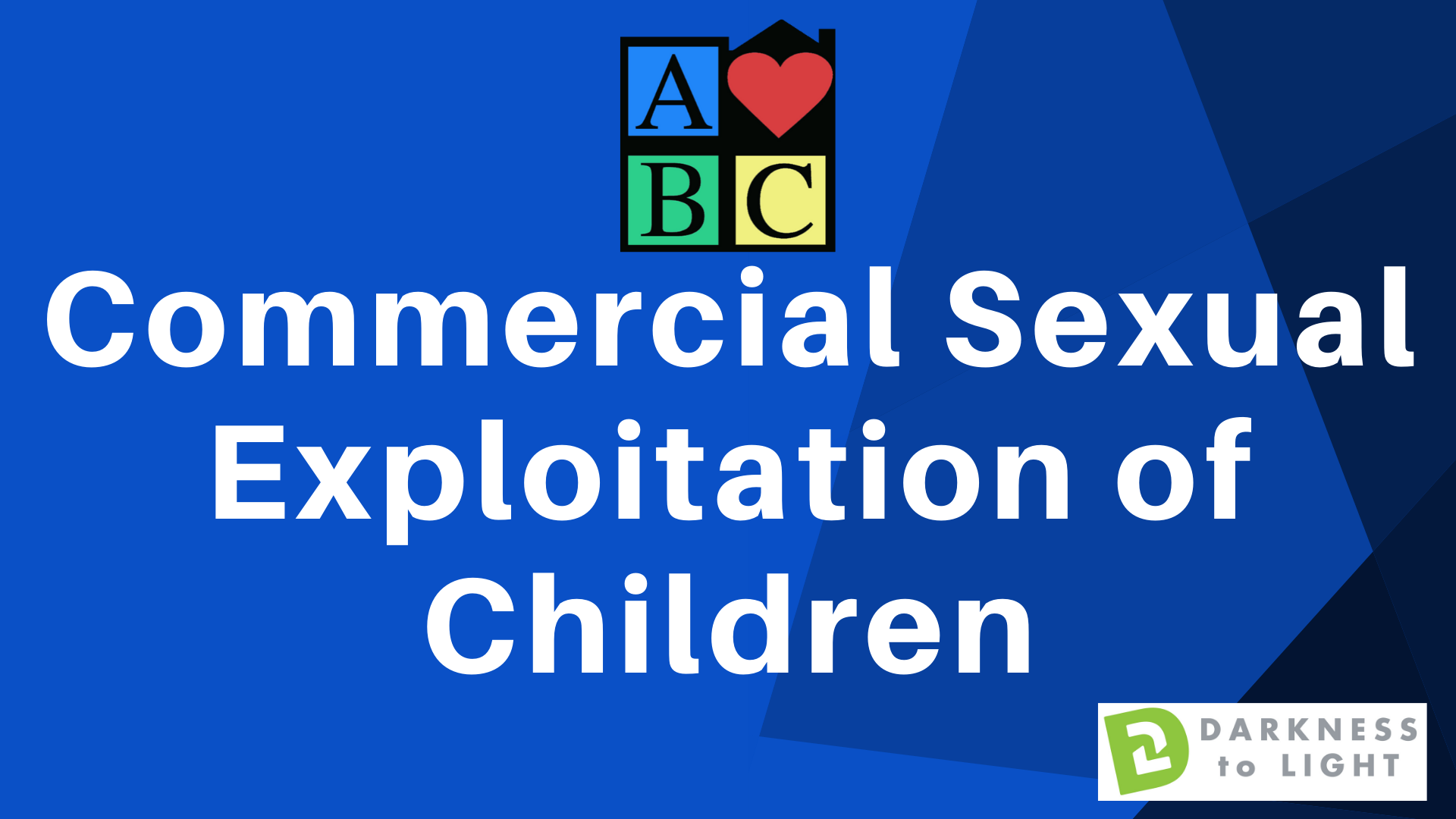 Commercial Sexual Exploitation of Children Training