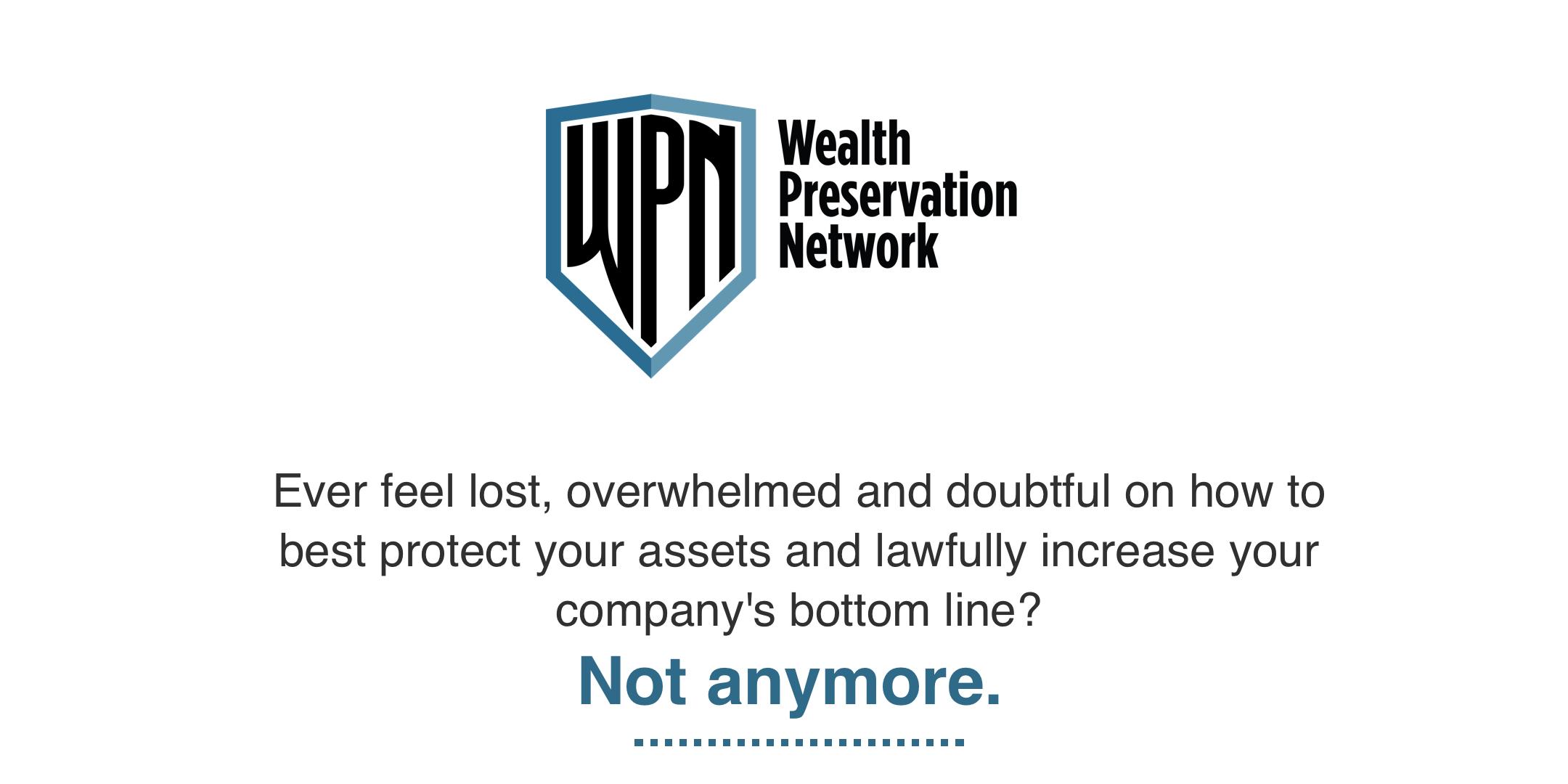 Wealth Preservation Network - Asset Protection & Building Workshop - Denver