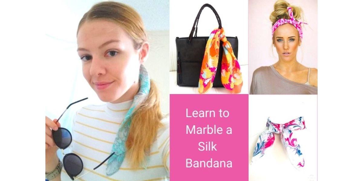 Learn to Marble a Silk Bandana or Face Covering (06-07-2020 starts at 3:00 PM)
