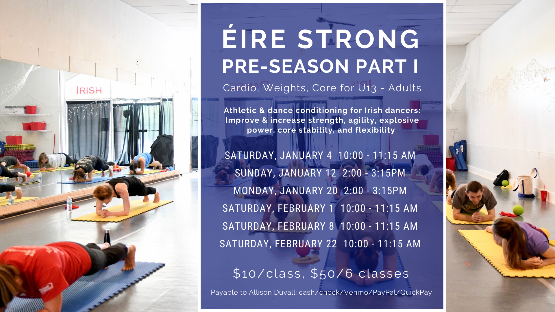 Éire Strong: Cardio, Weights, Core - Free Trial Class