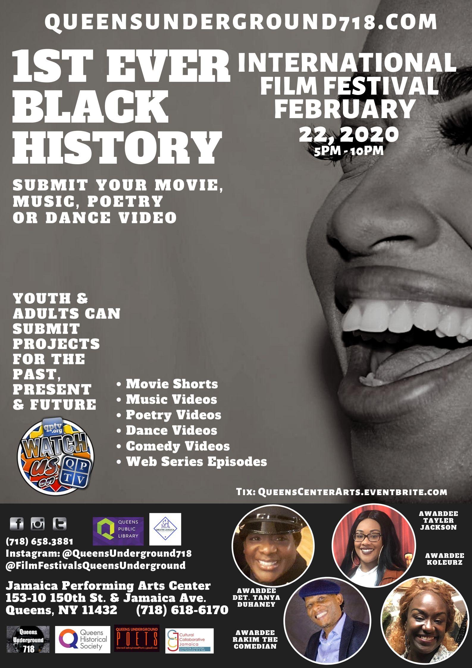 Film Festival - 1st Ever Black History Multi-Genre Red Carpet